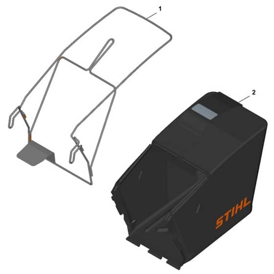 Stihl RMA750.0 V - Grass Catcher Bag - Parts Diagram