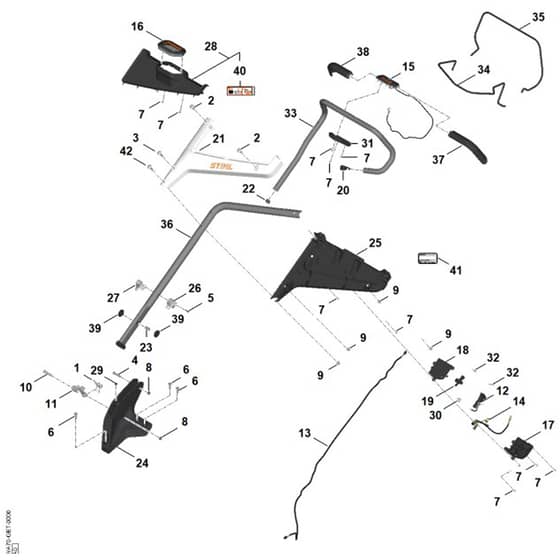 Stihl RMA750.0 V - Handle - Parts Diagram