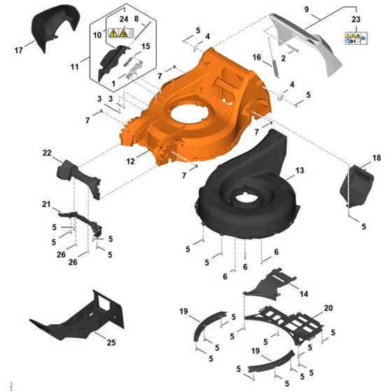 Stihl RMA750.0 V - Housing - Parts Diagram
