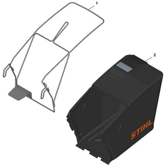 Stihl RMA756.0 V - Grass Catcher Bag - Parts Diagram