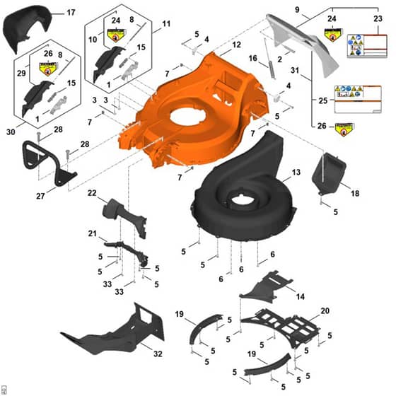Stihl RMA756.0 V - Housing 02 - Parts Diagram
