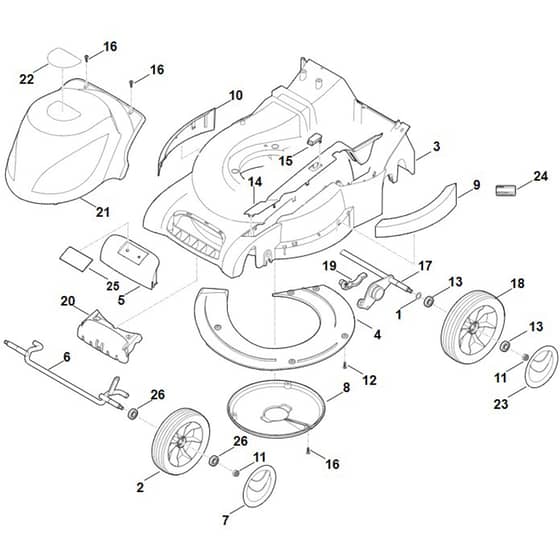 Stihl RME545.0 C - Housing, Chassis - Parts Diagram