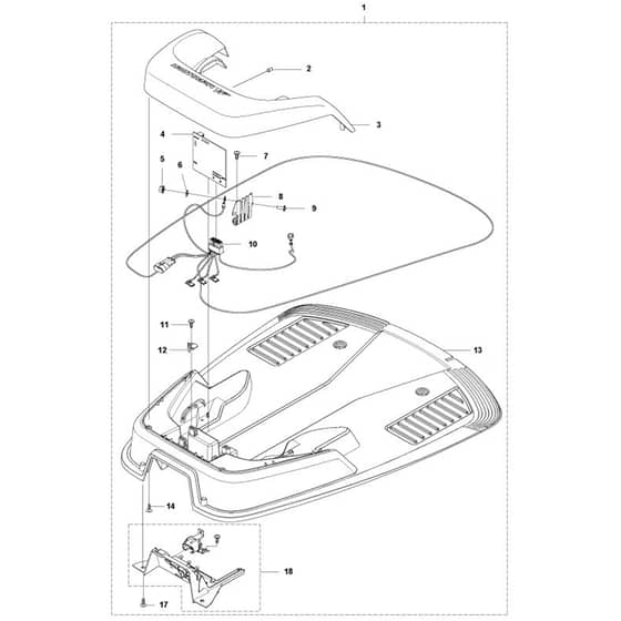 McCulloch ROB R - Charging Station Parts Diagram