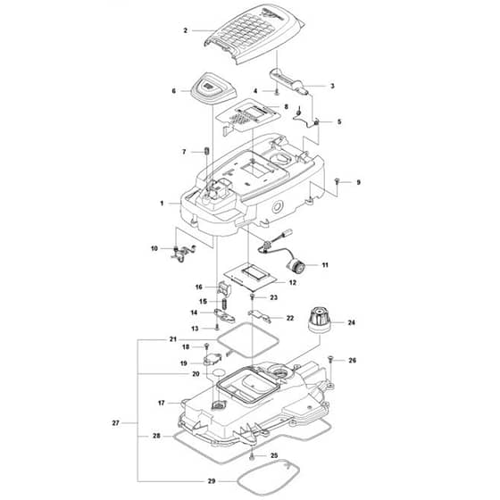 McCulloch ROB R - Chassis Upper Parts Diagram