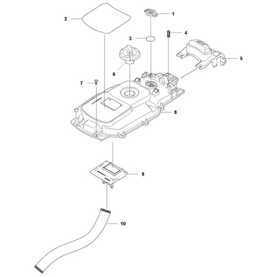 McCulloch ROB S - Chassis Upper Parts Diagram