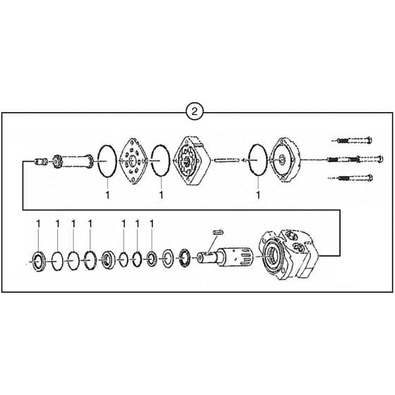 Belle Roller Striker - Hydraulic Motor - White