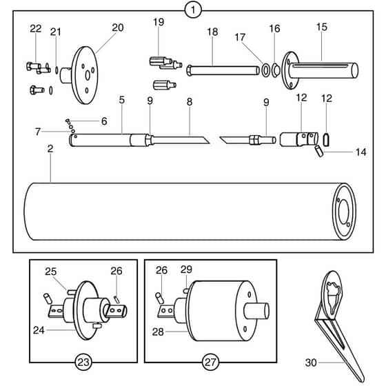 Belle Roller Striker - Sectional Tube Kits