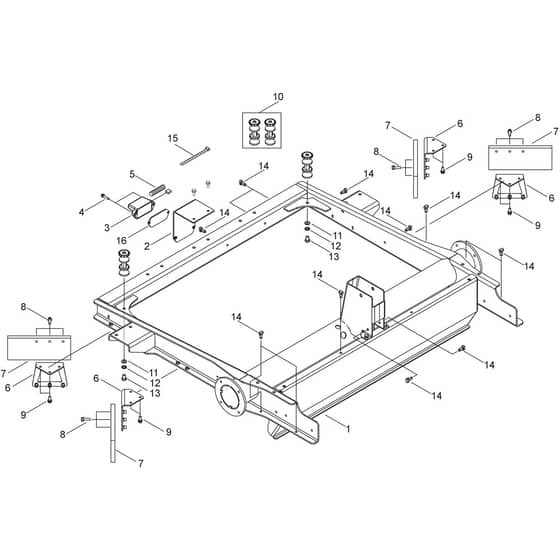 Echo RP-1250 Main Frame