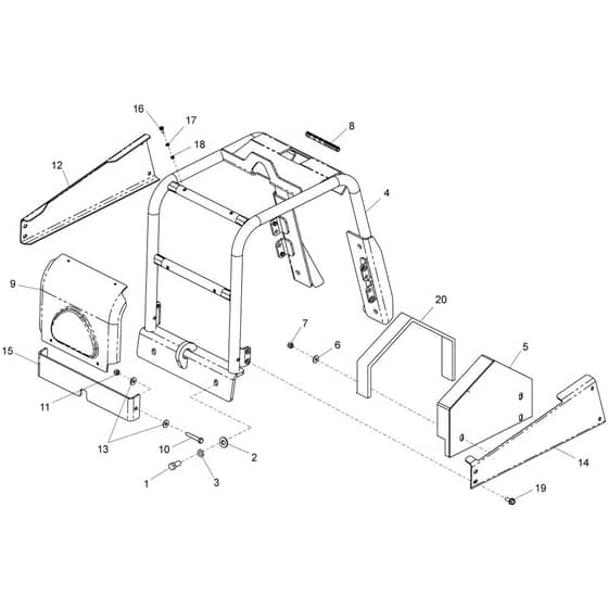 Belle RPC 30 - Frame Assembly (Up To 030036)