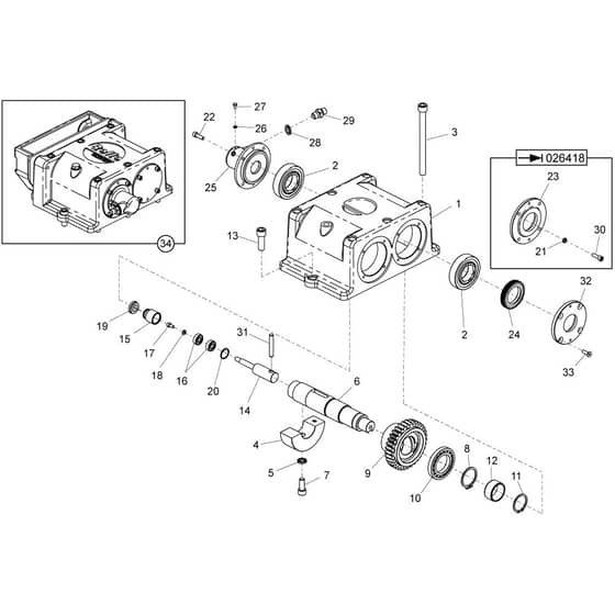 Belle RPC 30 - Gearbox Assembly