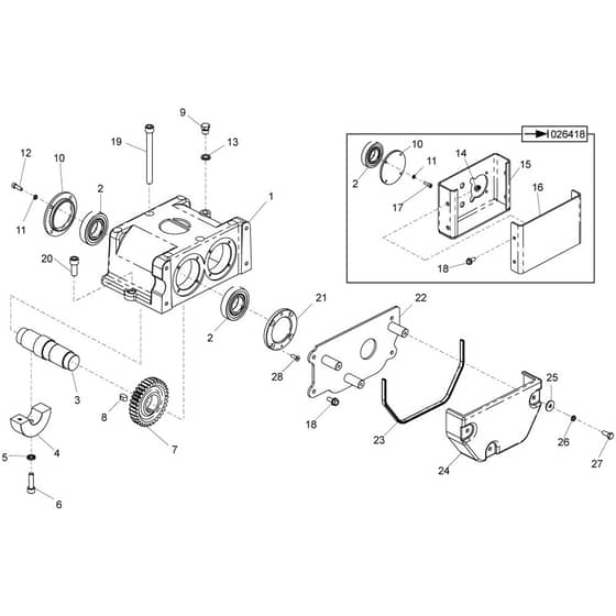 Belle RPC 30 - Gearbox Assembly (Driven)