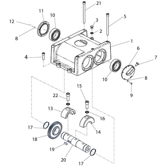 Belle RPC 45 - Gearbox Assembly (Driven)
