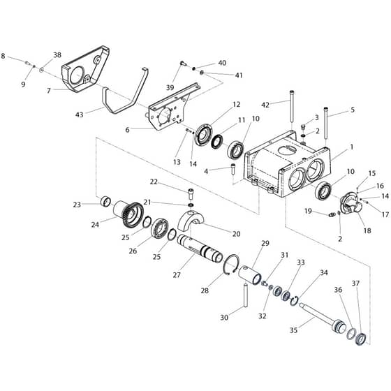 Belle RPC 60 - Gearbox Assembly (Driver, Up To 11th June 2007)