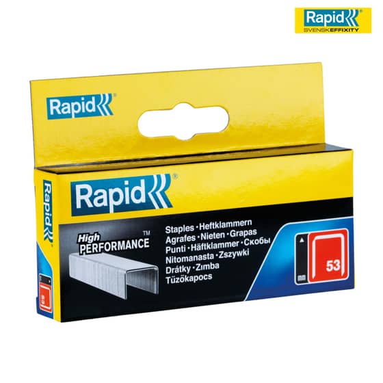 Rapid 53/14B 14mm Galvanised Staples Box 2500 - 11860425