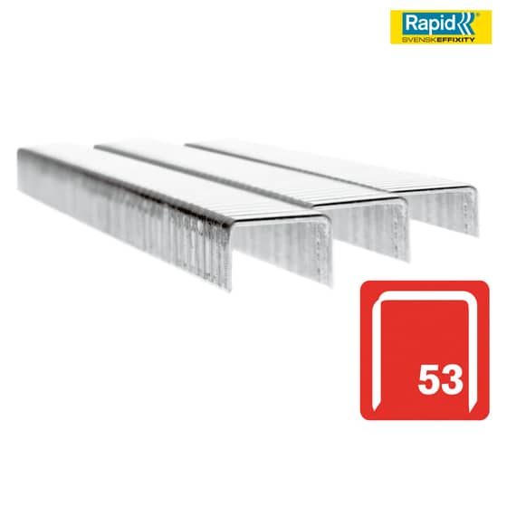 Rapid 53/6B 6mm Galvanised Staples Box 2500 - 11856225