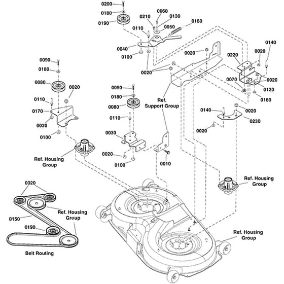 Snapper RPX310 2691492 42" (107cm) Mower Deck-Clutch Group