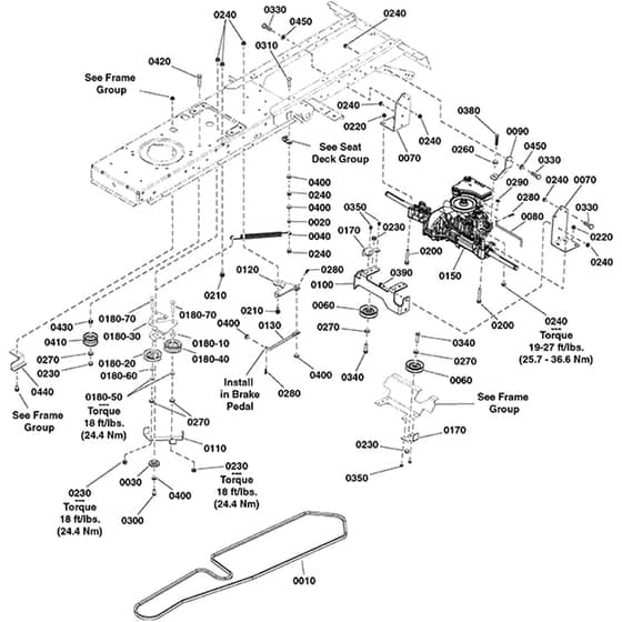Echo RPX310 2691492 Transmission Group