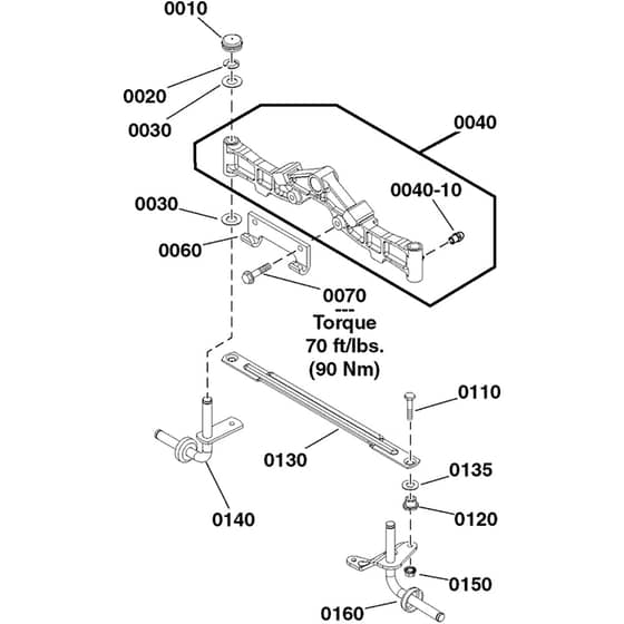 Echo RPX360 2691510-00 Front Axle Group