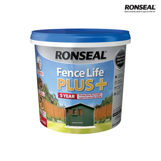 Ronseal Fence Life Plus+ Forest Green 5 Litre - 37625