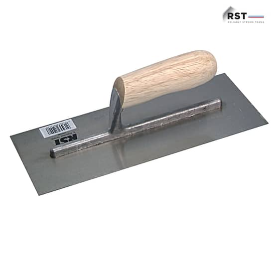 R.S.T. Plasterers Finishing Trowel Grade B Banana Wooden Handle 11 x 4.1/2in - RTR124B