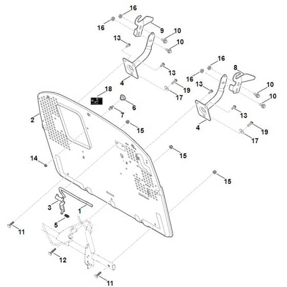 Stihl RT4082.0 - Back Panel - Parts Diagram