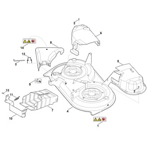 Stihl RT4097.1 SX - Mowing Deck Housing - Parts Diagram