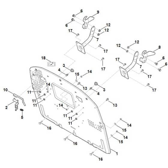 Stihl RT5097.1Z - Back Panel - Parts Diagram
