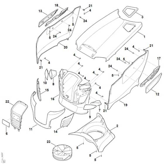 Stihl RT5097.1Z - Engine Hood - Parts Diagram