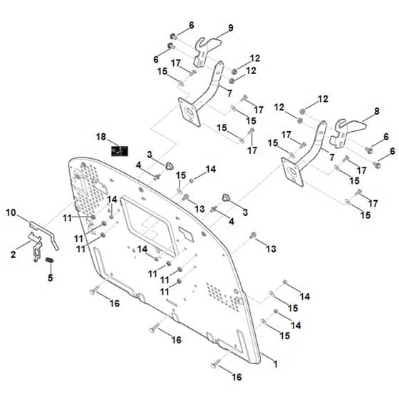 Stihl RT5112.0 Z - Back Panel - Parts Diagram