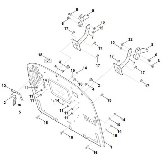 Stihl RT6127.1 ZL - Back Panel - Parts Diagram