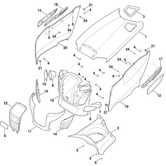 Stihl RT6127.1 ZL - Engine Hood - Parts Diagram