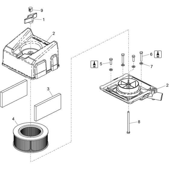 Belle RTX - Air Cleaner Assembly