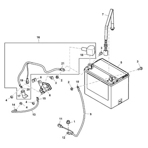 John Deere S100 - PC13988 - Battery - ST1010346