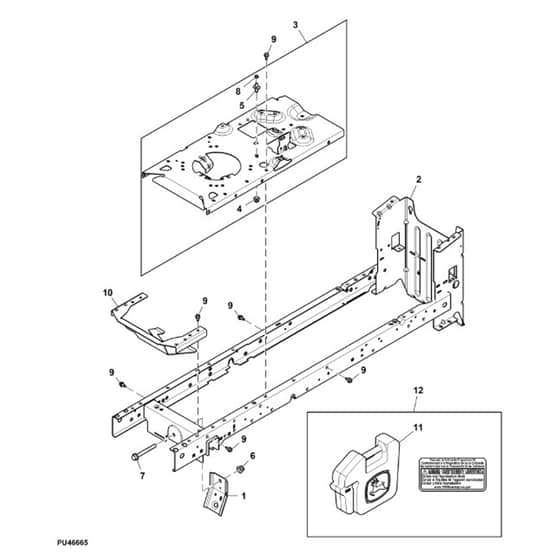 John Deere S100 - PC13988 - Frame - ST1010467