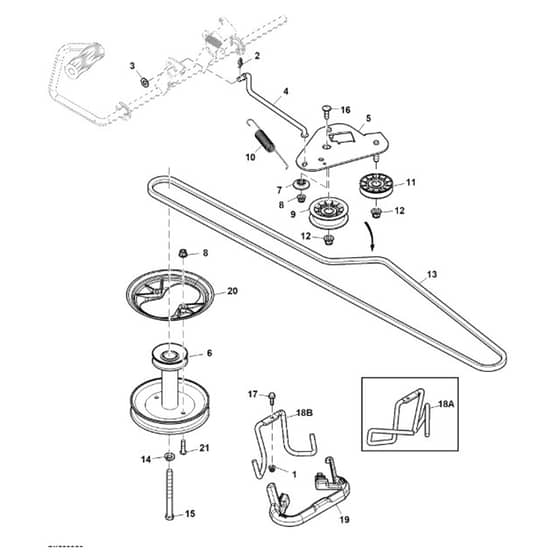 John Deere S100 - PC13988 - Belt Drive - ST1010726