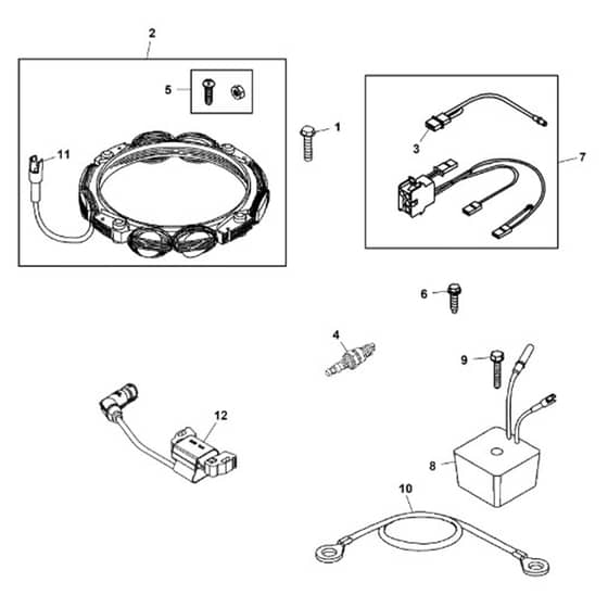 John Deere S100 - PC13988 - Stator - ST1015477