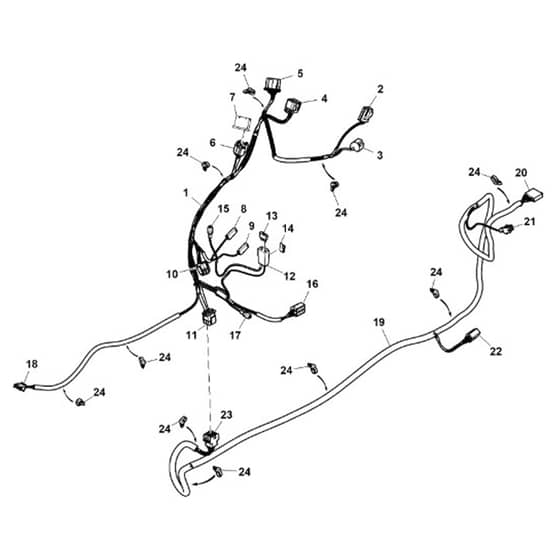 John Deere S120 - PC13990 - Chassis Wiring - ST1009516