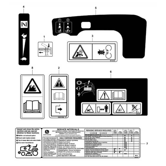 John Deere S120 - PC13990 - Labels - ST1011190