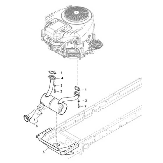 John Deere S130 - PC13991 - Muffler - ST1010473