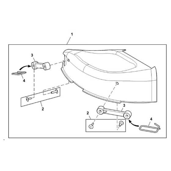John Deere S130 - PC13991 - Mulch Cover - ST1018845