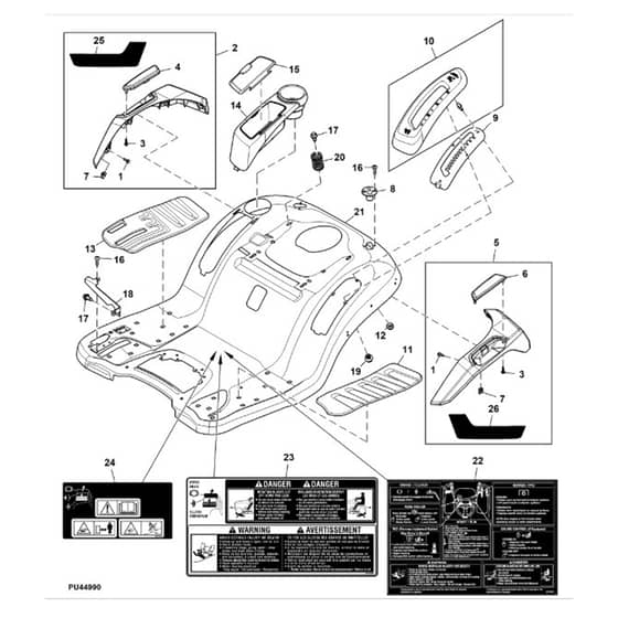 John Deere S160 - PC13994 - Fender Deck - ST1010543