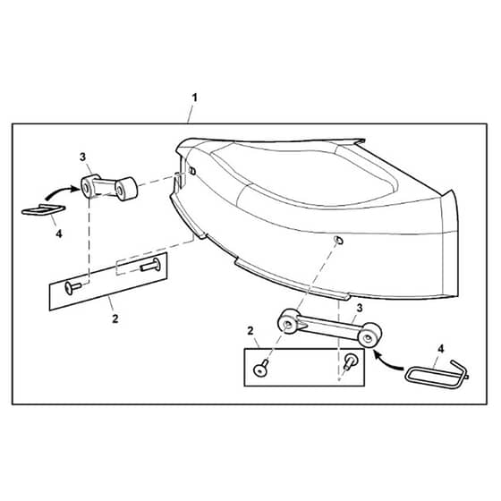 John Deere S160 - PC13994 - Mulch Cover - ST801455