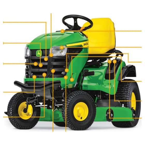 John Deere S160 Tractor - Quick Reference Guide