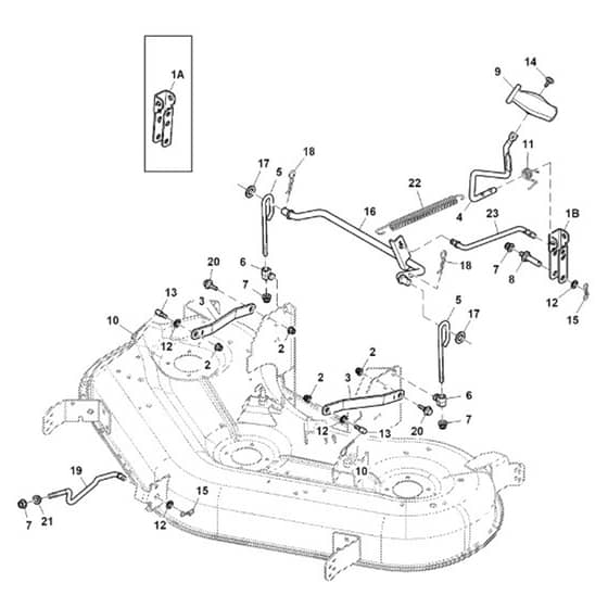 John Deere S170 - PC13995 - Mower Deck - ST1010444