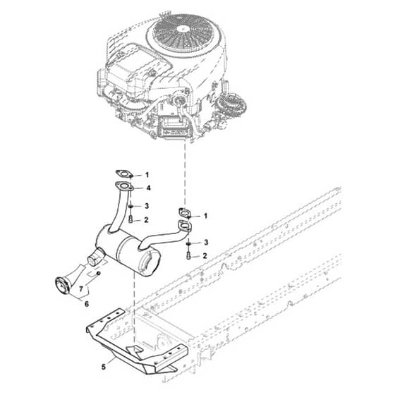 John Deere S170 - PC13995 - Muffler - ST1010473