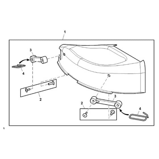 John Deere S170 - PC13995 - Mulch Cover - ST801455