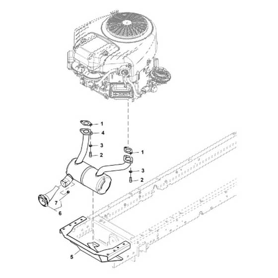John Deere S180 - PC13996 - Muffler - ST1010473