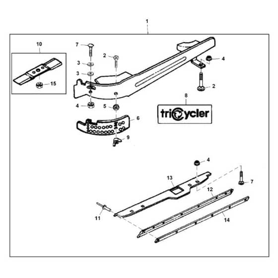 John Deere S180 - PC13996 - Mulch Kit - ST1019130
