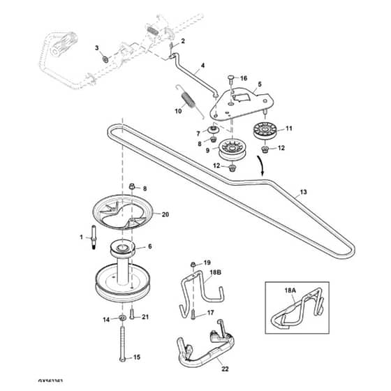 John Deere S220 - PC16003 - Belt Drive - ST1010737