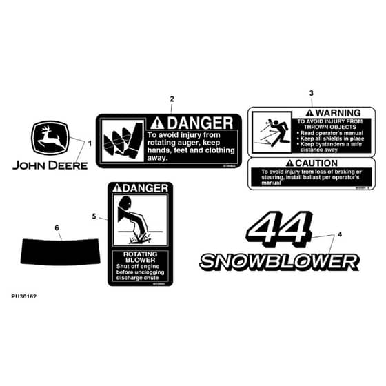 John Deere S240 - PC12357 - Labels - ST728231